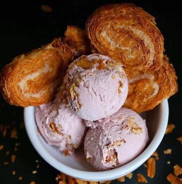 Berry Kouign Amann (pronounced: Berry Queen Amahn) ice cream from Humphry Slocombe