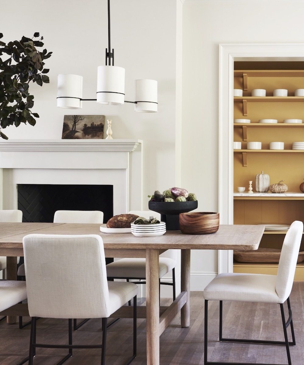 Dining table and chairs from West Elm